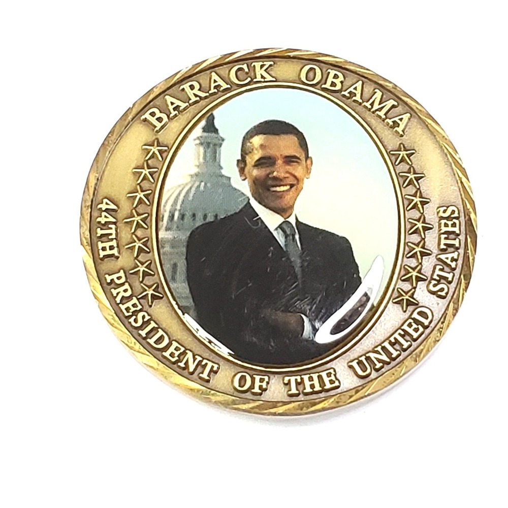 President Barack Obama 44th Commemorative Coin With Inauguration Details 2009